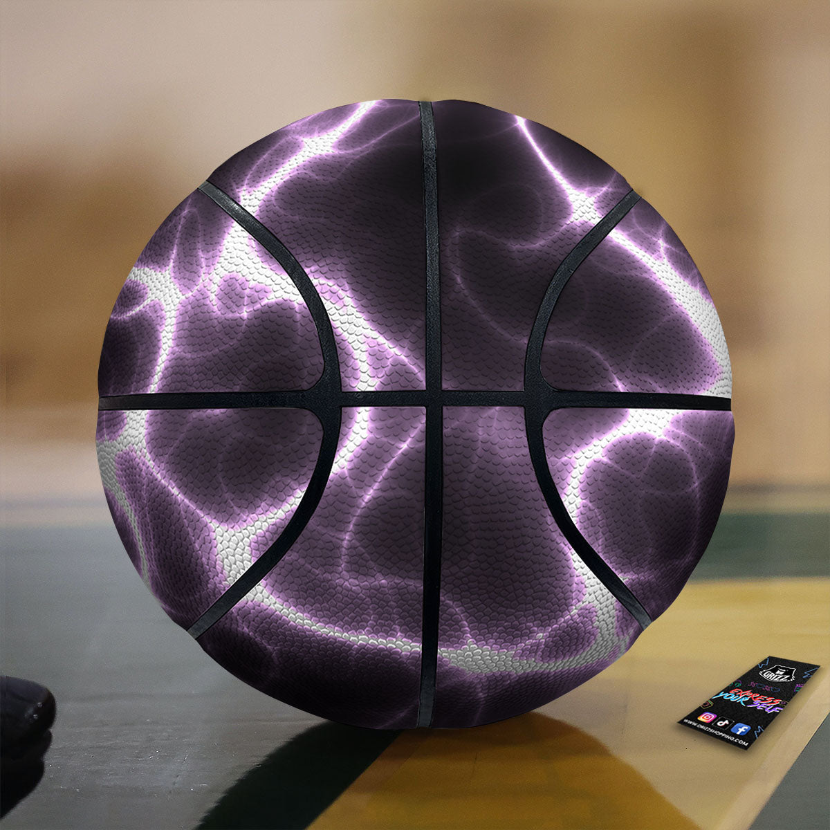 Chain Lightning Print Basketball-grizzshop