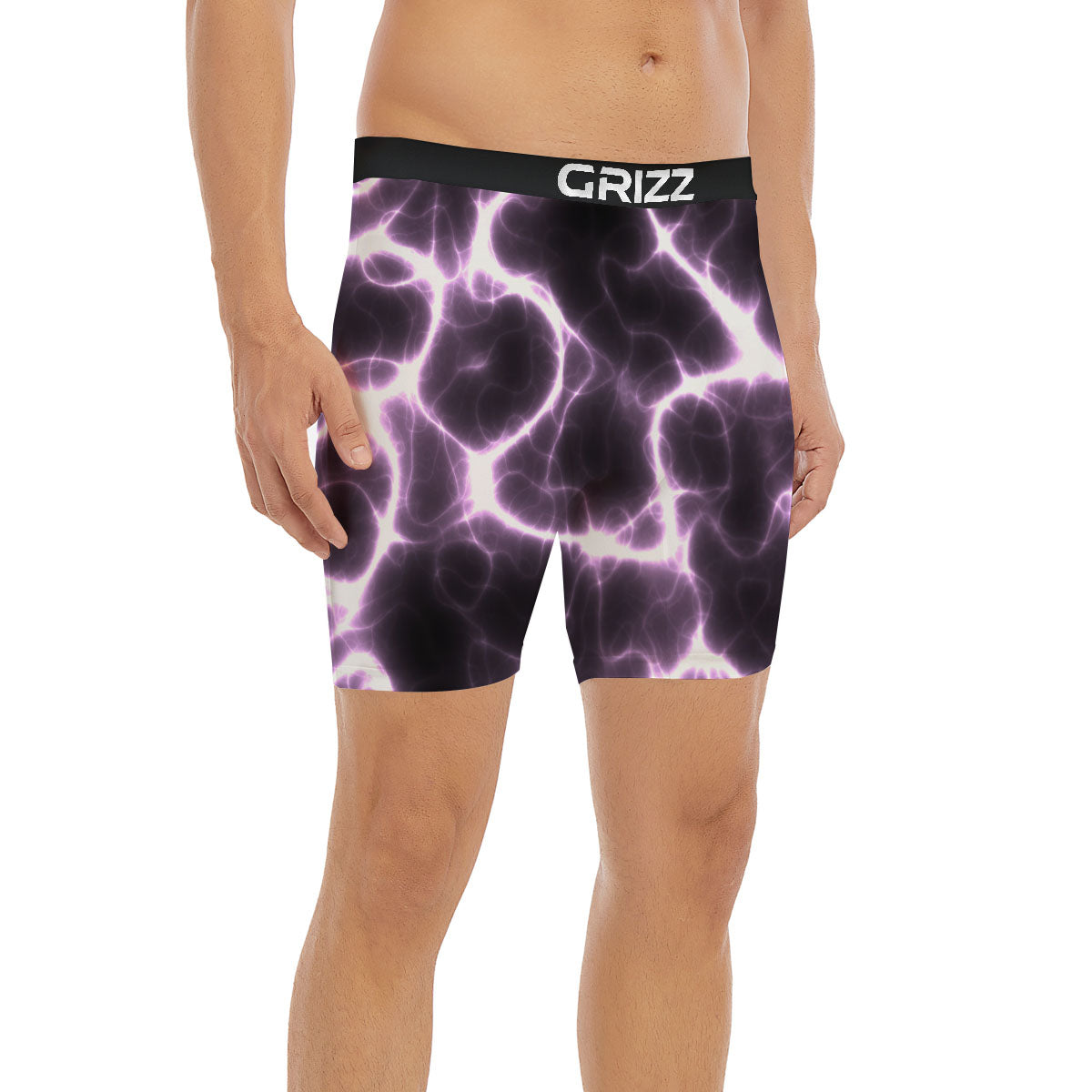 Chain Lightning Print Boxer Briefs-grizzshop