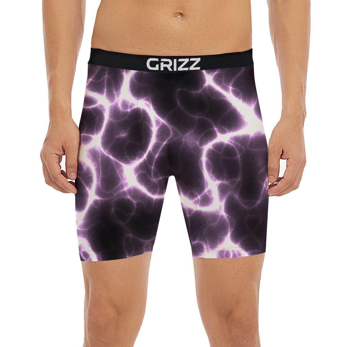 Chain Lightning Print Boxer Briefs-grizzshop