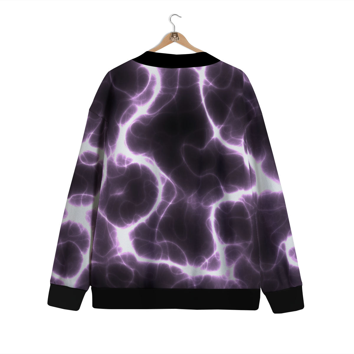 Chain Lightning Print Cardigan-grizzshop