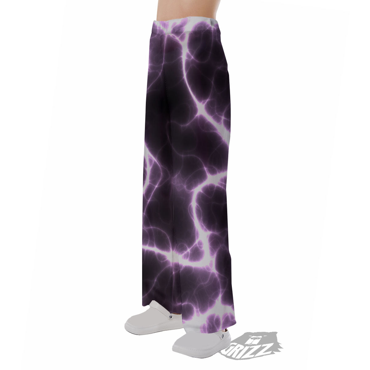 Chain Lightning Print Pajama Pants-grizzshop
