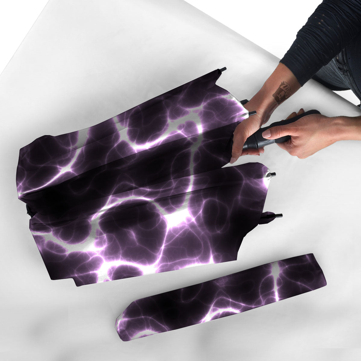 Chain Lightning Print Umbrella-grizzshop