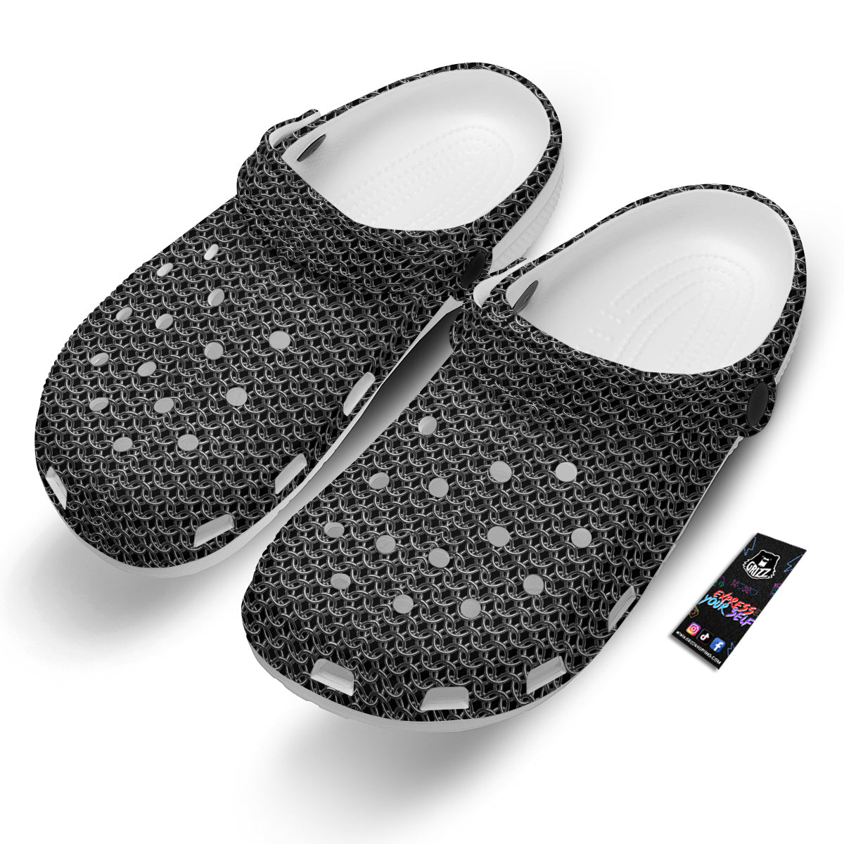 Chainmail Ring Print Clog-grizzshop