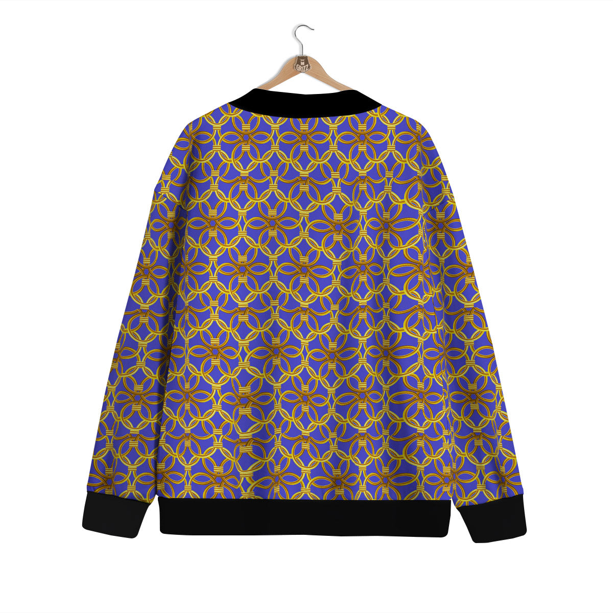 Chainmail Ring Print Pattern Cardigan-grizzshop