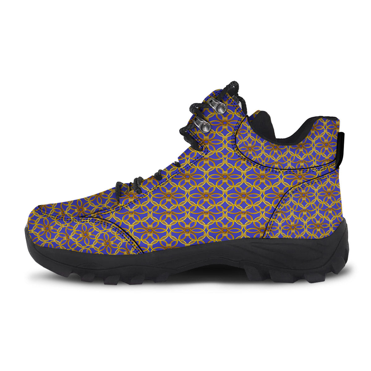 Chainmail Ring Print Pattern Hiking Shoes-grizzshop