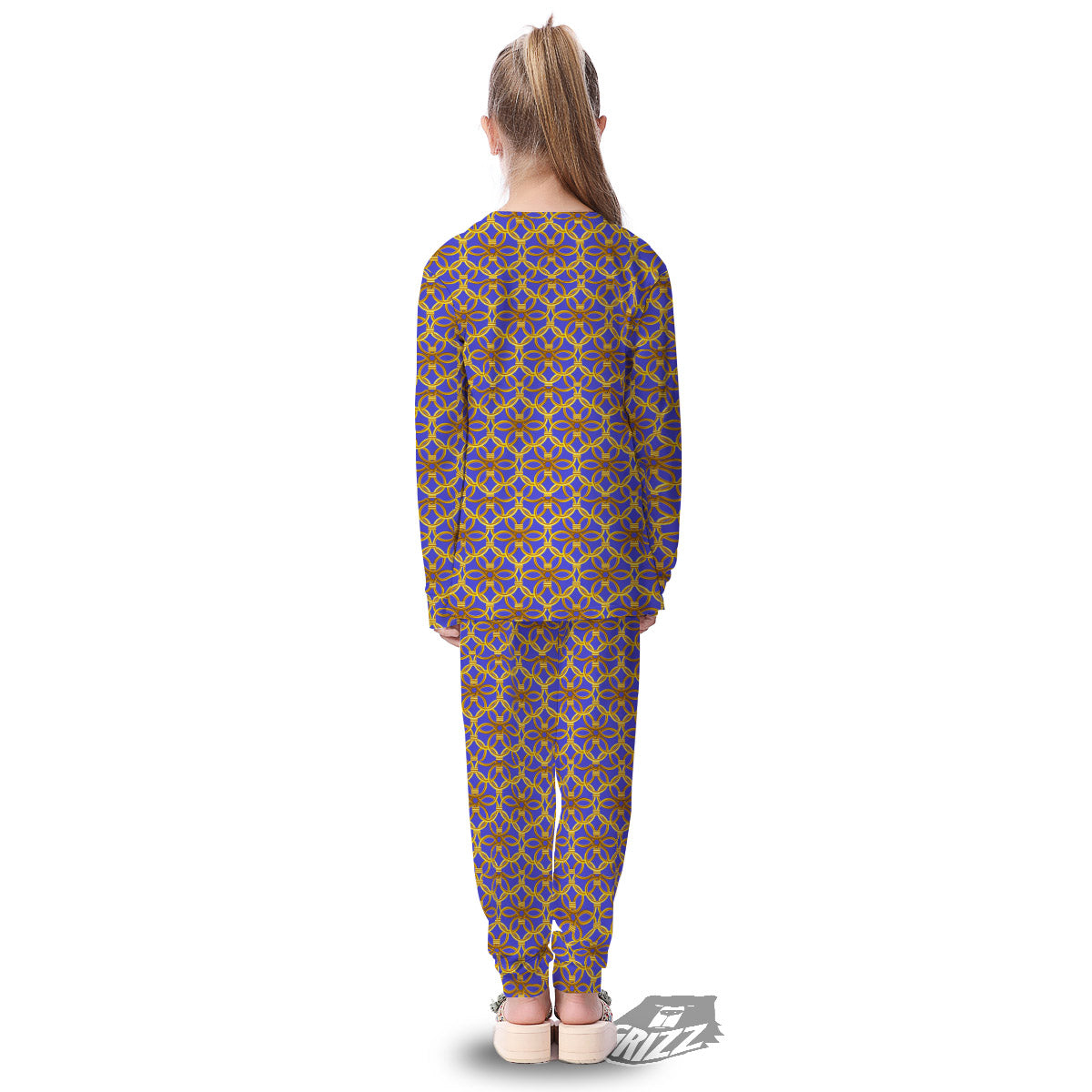 Chainmail Ring Print Pattern Kid's Pajamas-grizzshop