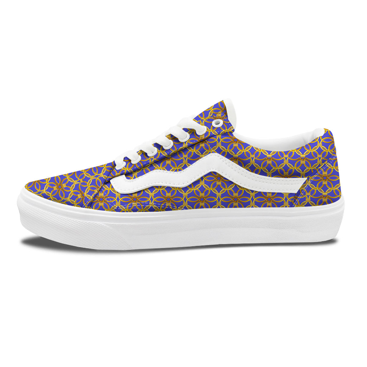 Chainmail Ring Print Pattern Skate Shoes-grizzshop