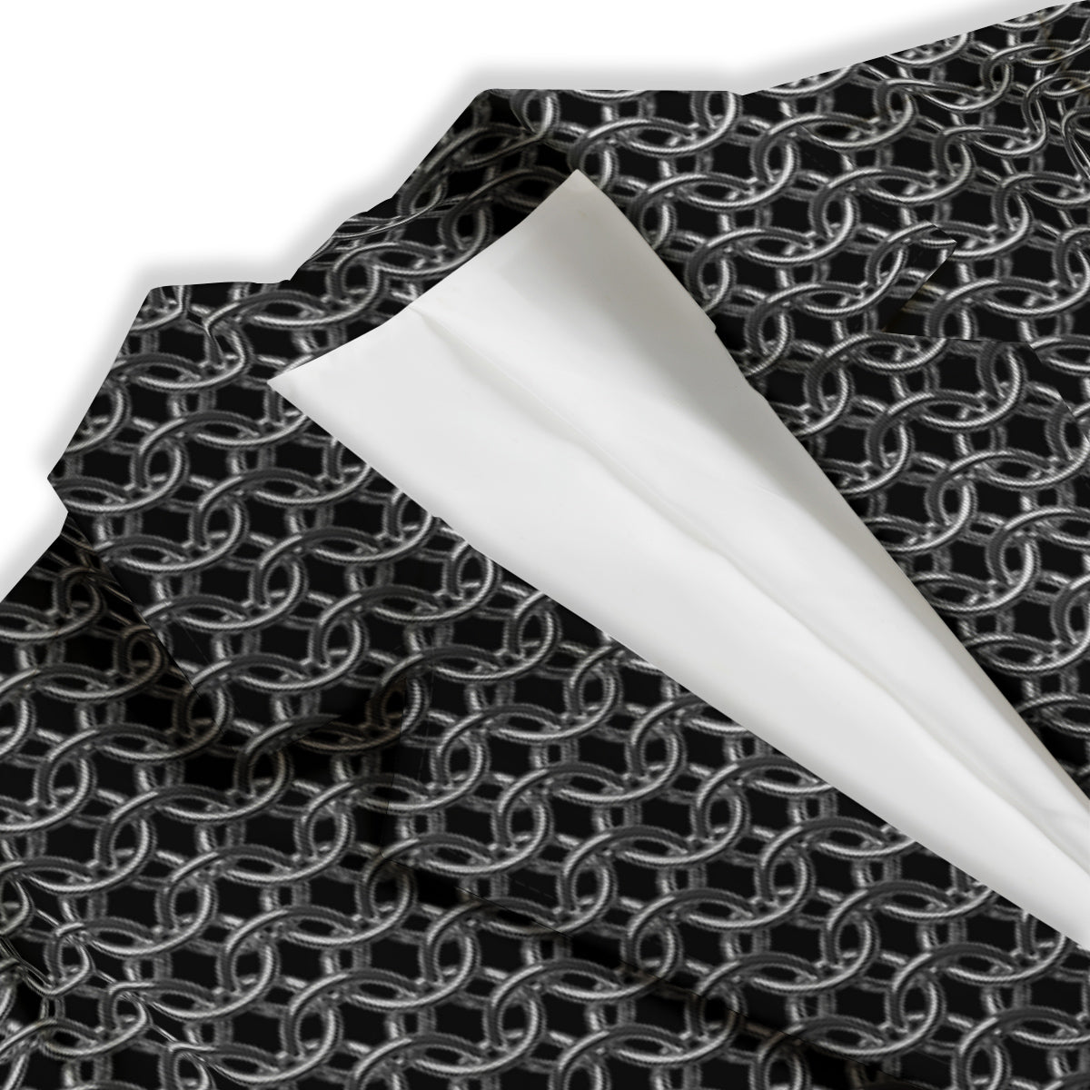 Chainmail Ring Print Women's Blazer-grizzshop