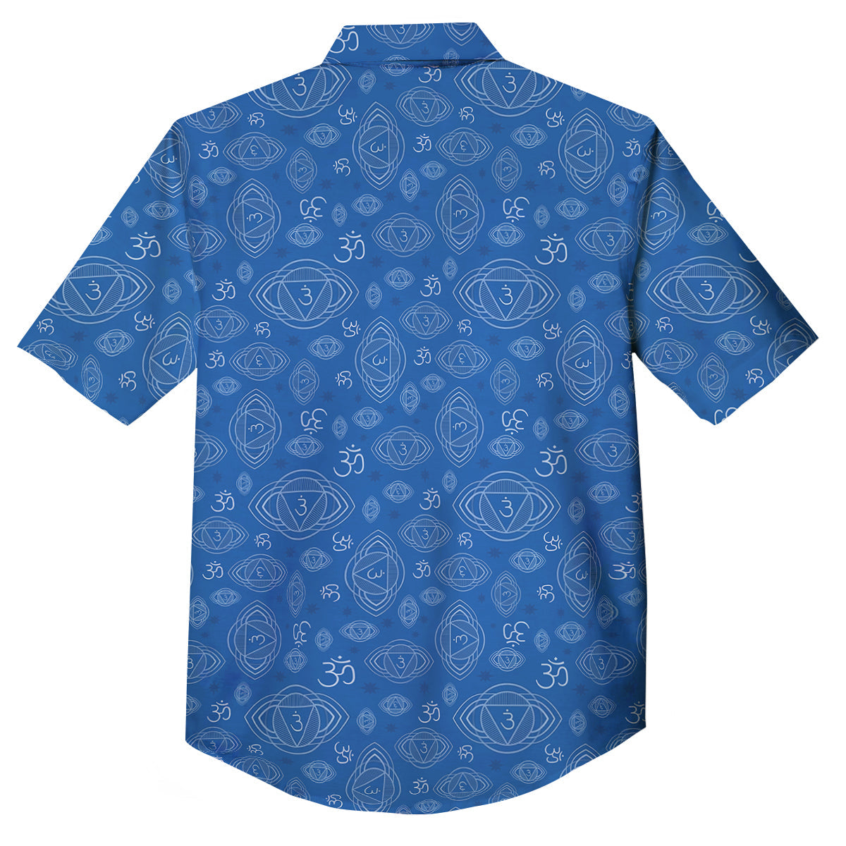 Chakra Ajna Print Pattern Button Up Shirt-grizzshop