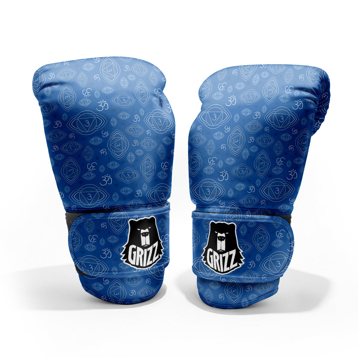 Chakra Ajna Print Pattern Sparring Gloves-grizzshop