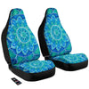 Chakra Mandala Blue Vishuddha Print Car Seat Covers-grizzshop