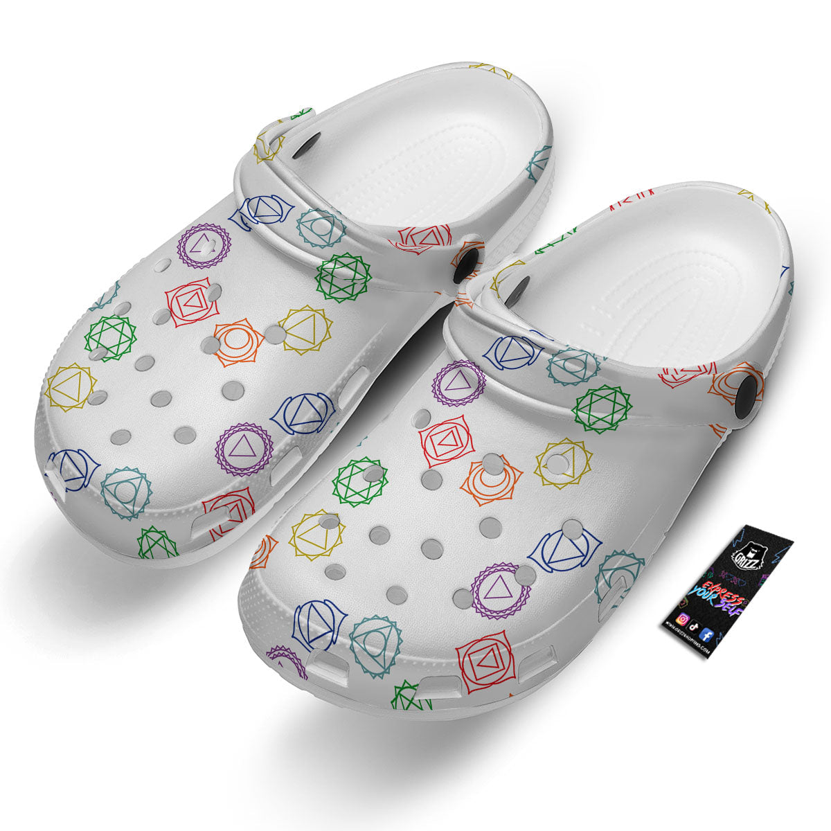 Chakra Manipura Print Pattern Clog-grizzshop