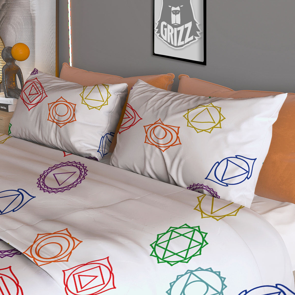 Chakra Manipura Print Pattern Duvet Cover Bedding Set