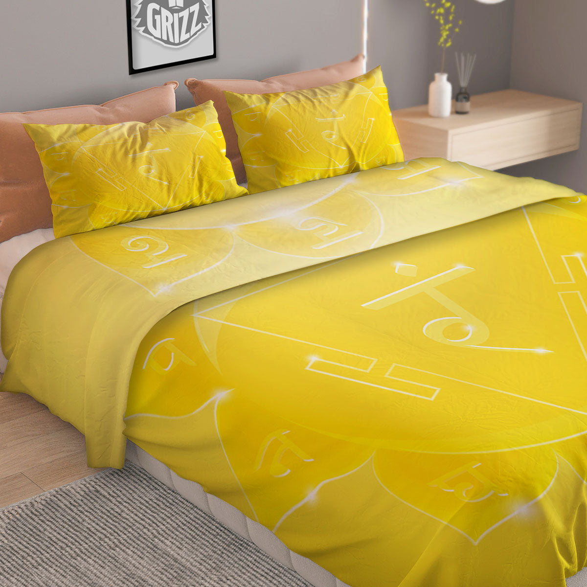Chakra Manipura Spiritual Print Duvet Cover Bedding Set