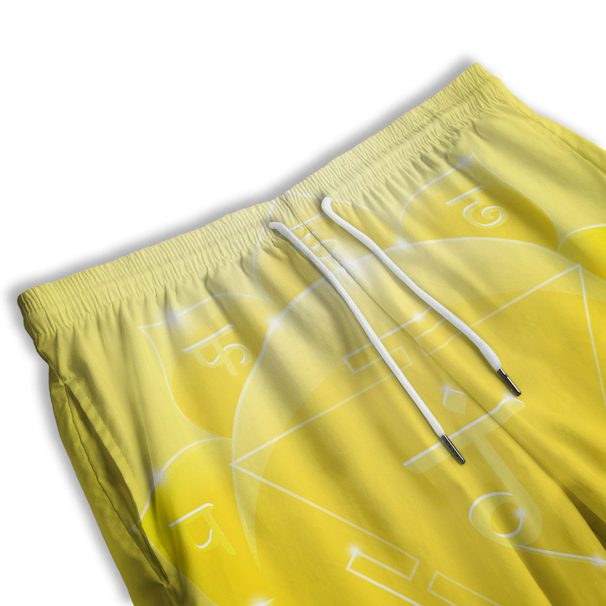 Chakra Manipura Spiritual Print Men's Athletic Shorts