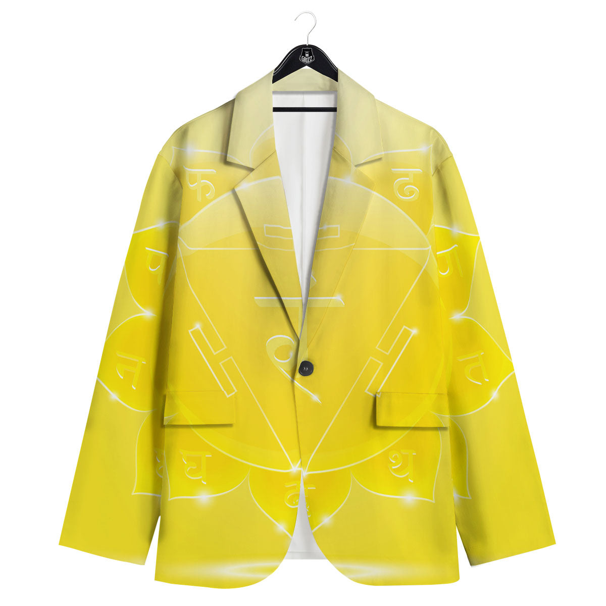 Chakra Manipura Spiritual Print Men's Sport Coat-grizzshop