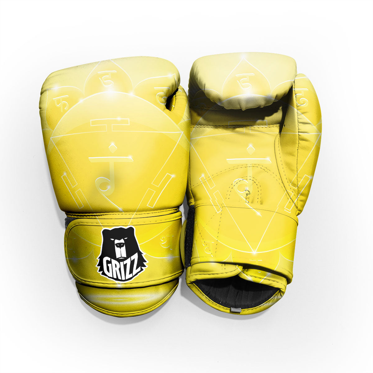 Chakra Manipura Spiritual Print Pro Boxing Glove