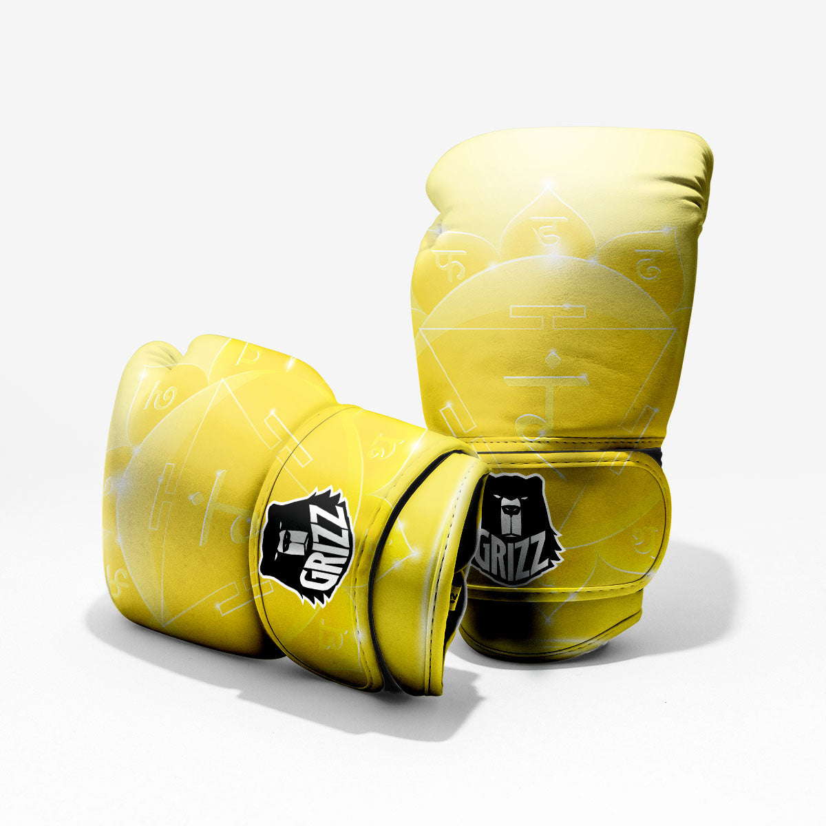 Chakra Manipura Spiritual Print Pro Boxing Glove