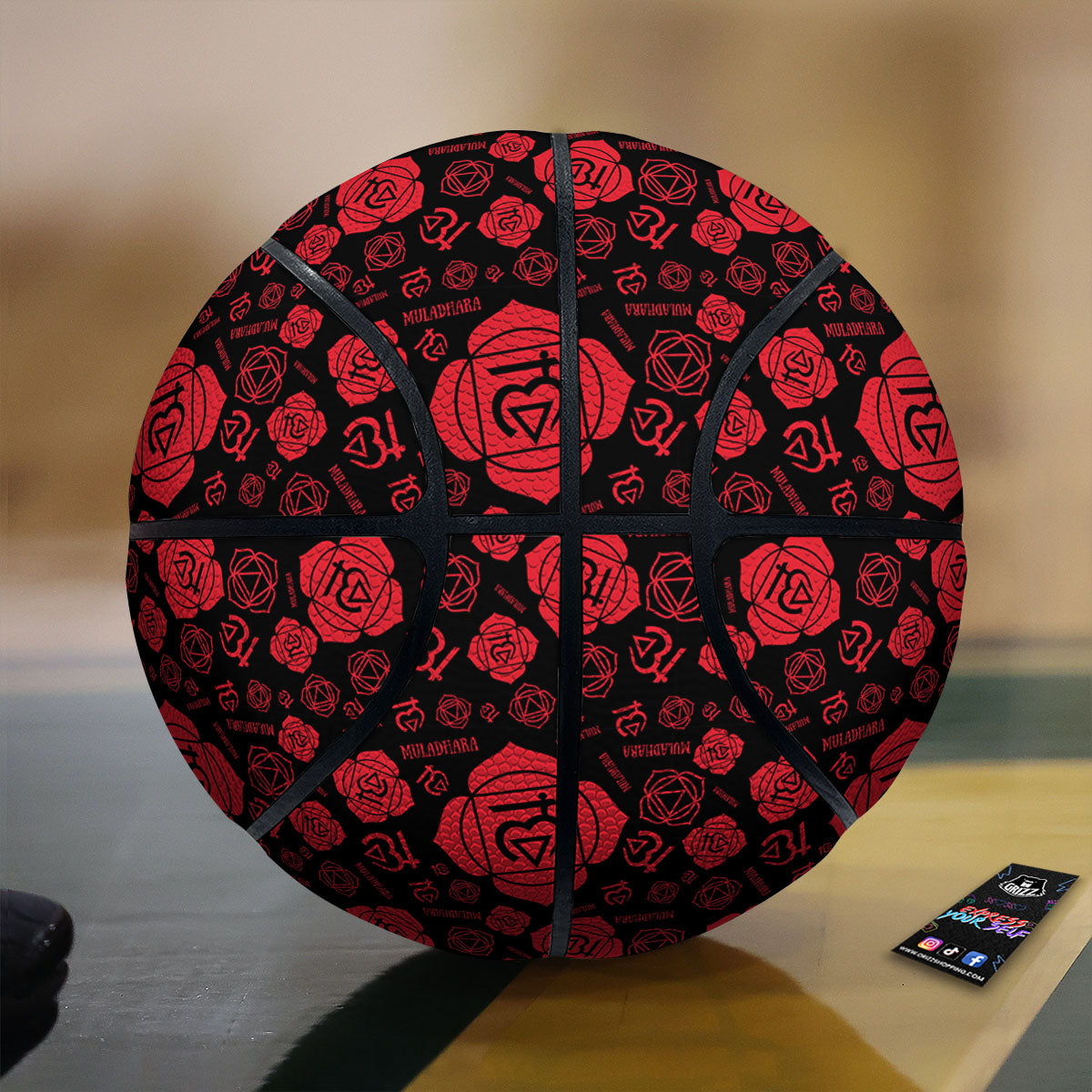 Chakra Muladhara Chakra Pattern Basketball-grizzshop