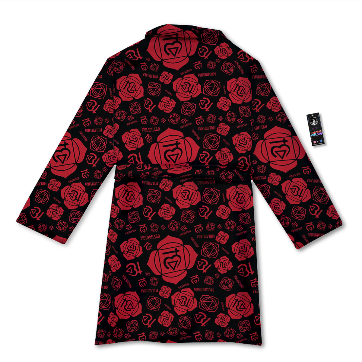 Chakra Muladhara Chakra Pattern Bathrobe-grizzshop