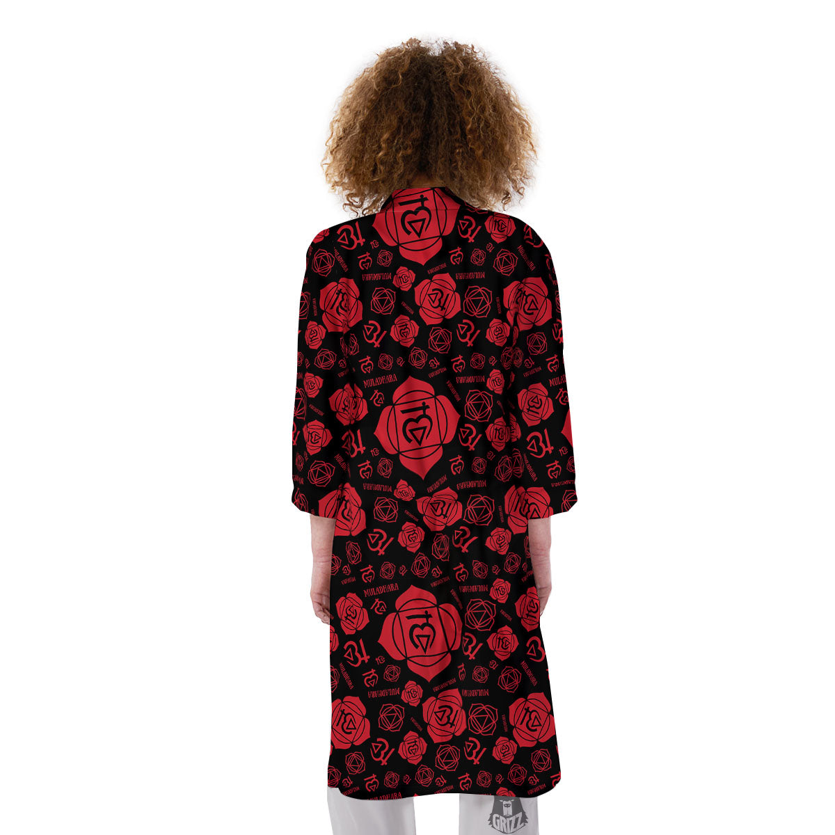 Chakra Muladhara Chakra Pattern Kimono-grizzshop