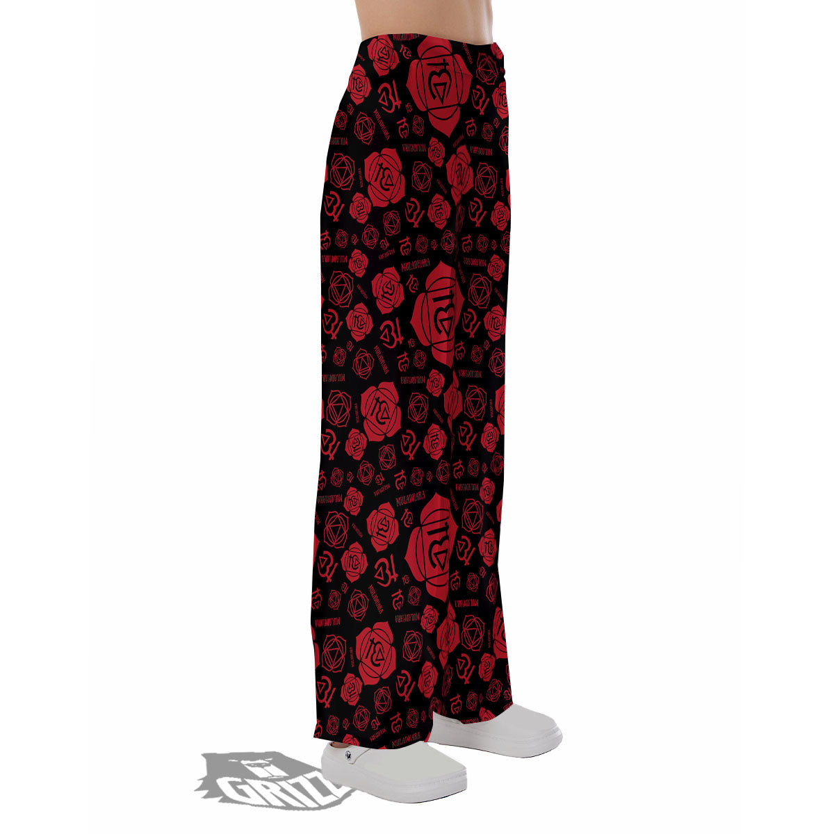 Chakra Muladhara Chakra Pattern Pajama Pants-grizzshop