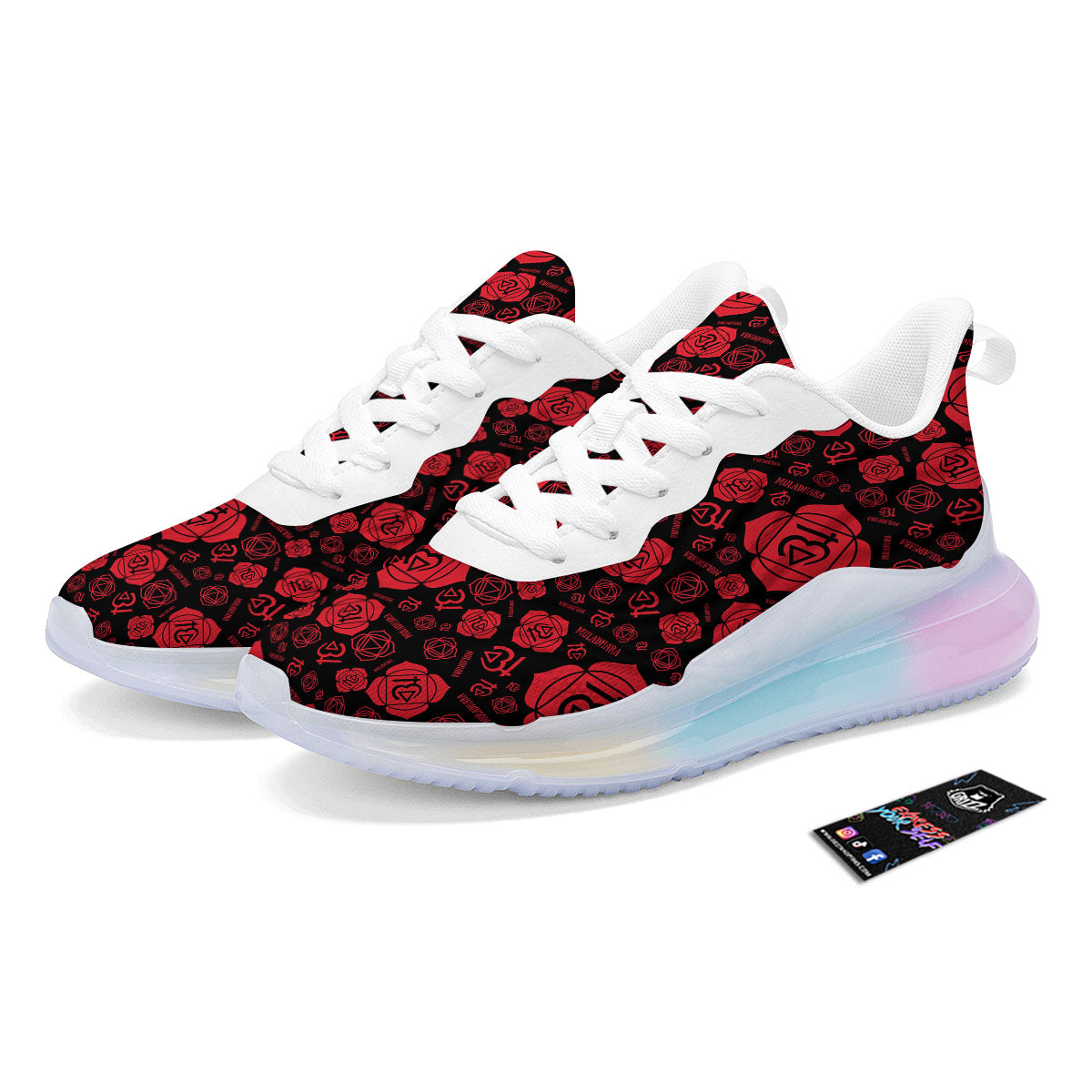 Chakra Muladhara Chakra Pattern Running Sneakers-grizzshop