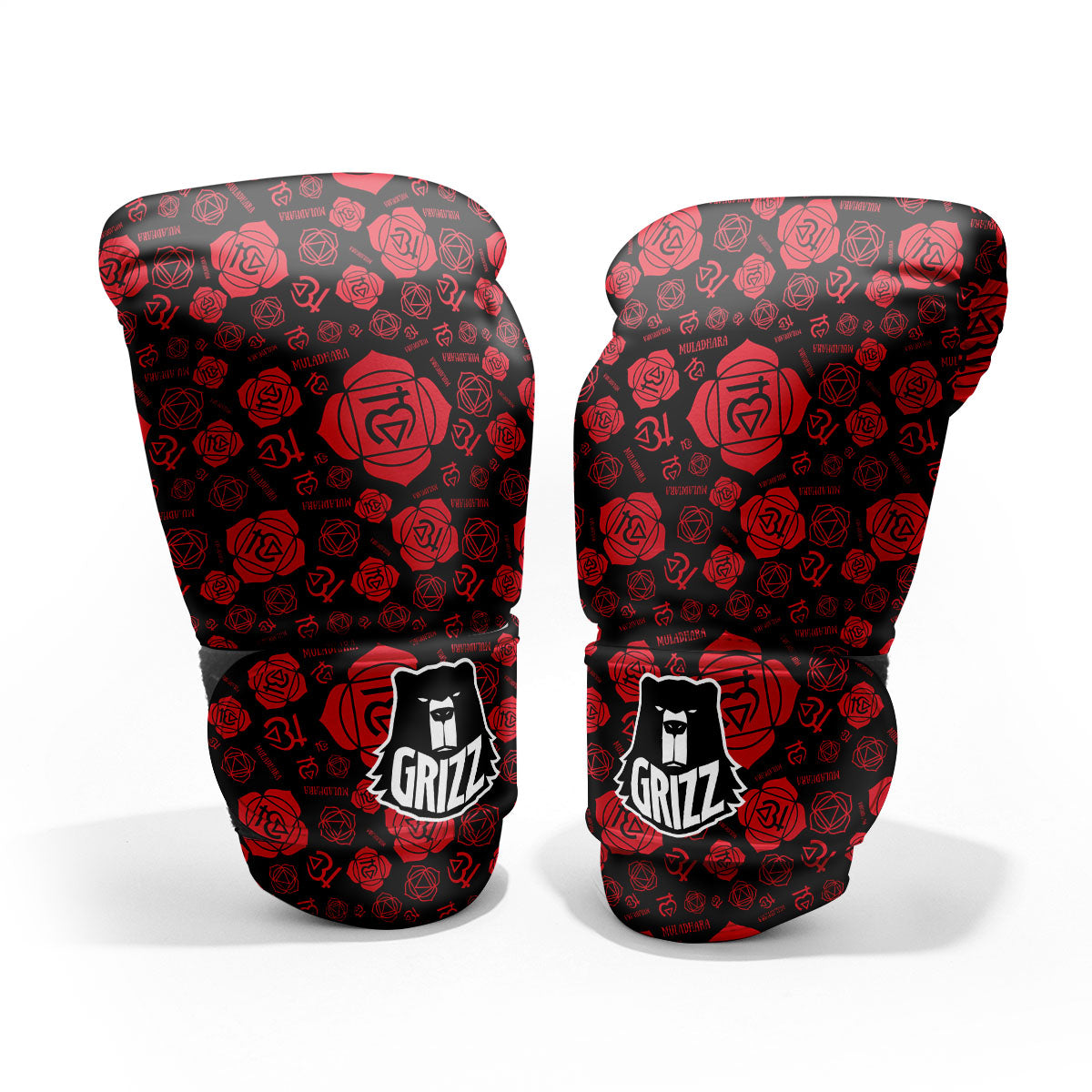 Chakra Muladhara Chakra Pattern Sparring Gloves-grizzshop