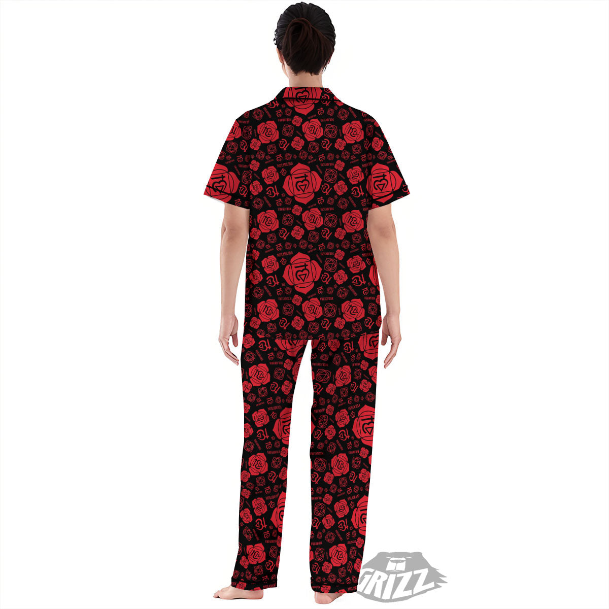 Chakra Muladhara Chakra Pattern Women's Pajamas Set-grizzshop