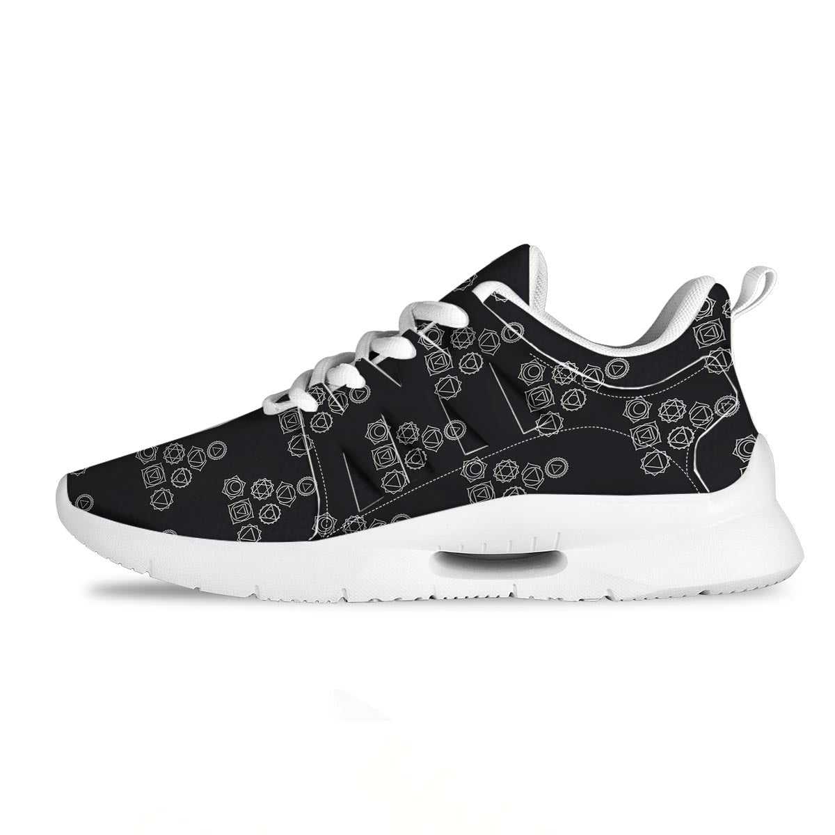 Chakra Sahasrara Print Pattern Tennis Shoes-grizzshop