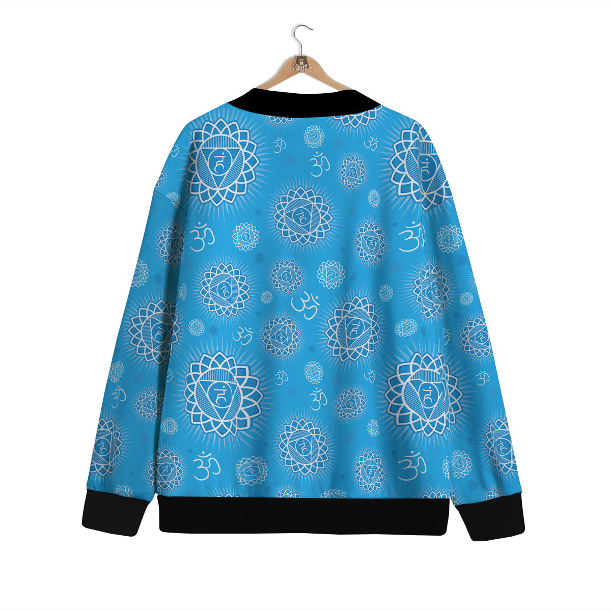 Chakra Vishuddha Print Pattern Cardigan-grizzshop