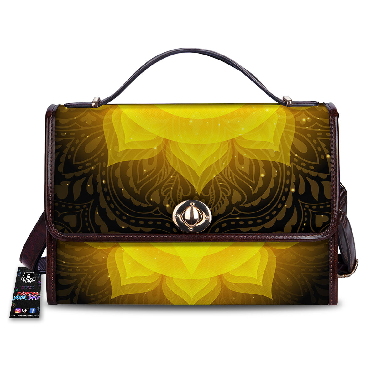 Chakra Manipura Mandala Print Women's Satchel Bag