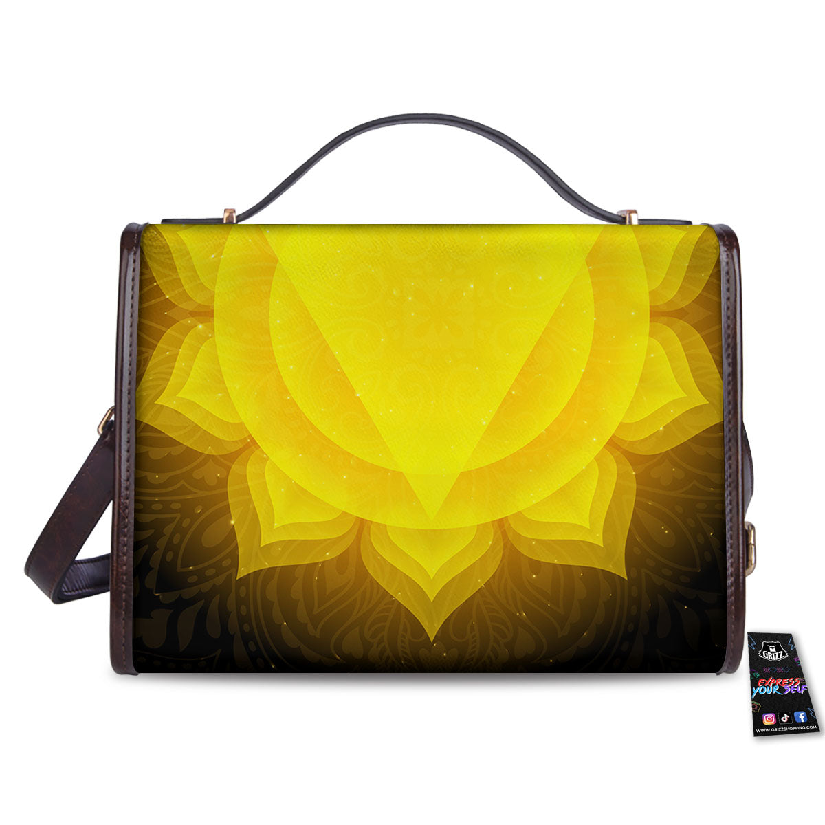 Chakra Manipura Mandala Print Women's Satchel Bag