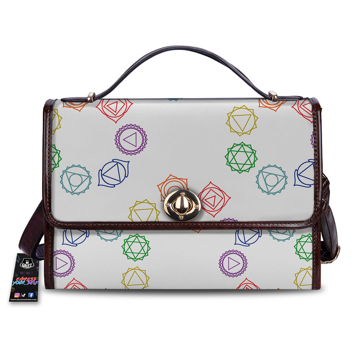 Chakra Manipura Print Pattern Women's Satchel Bag