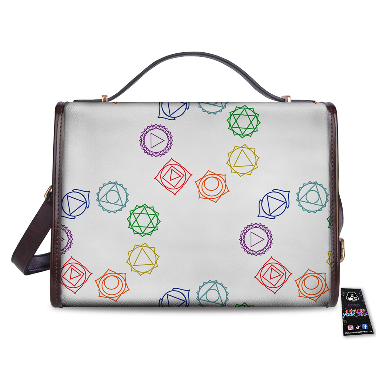 Chakra Manipura Print Pattern Women's Satchel Bag