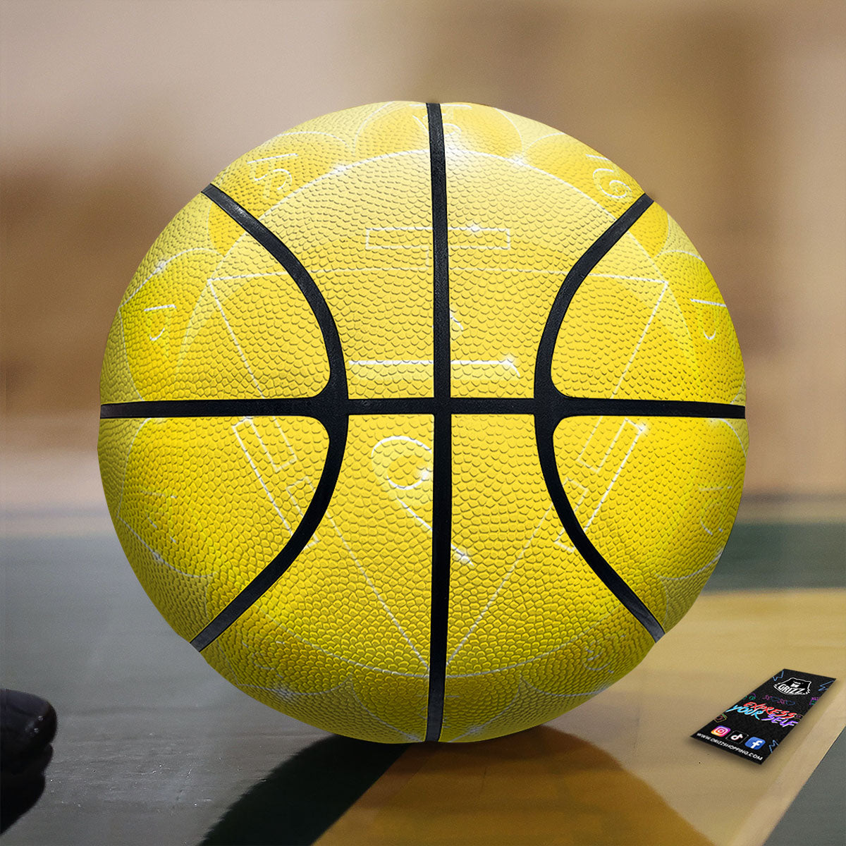 Chakra Manipura Spiritual Print Basketball
