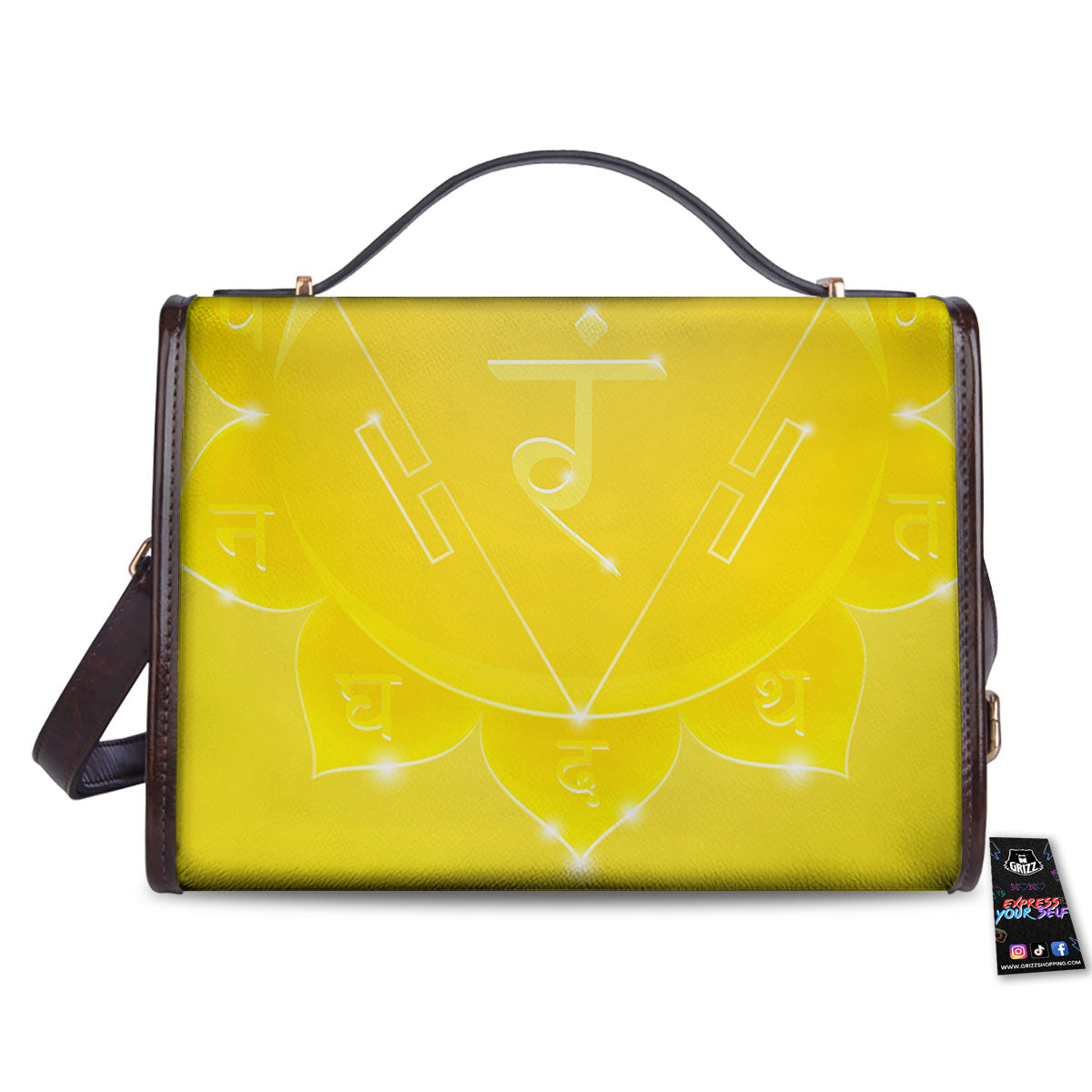 Chakra Manipura Spiritual Print Women's Satchel Bag