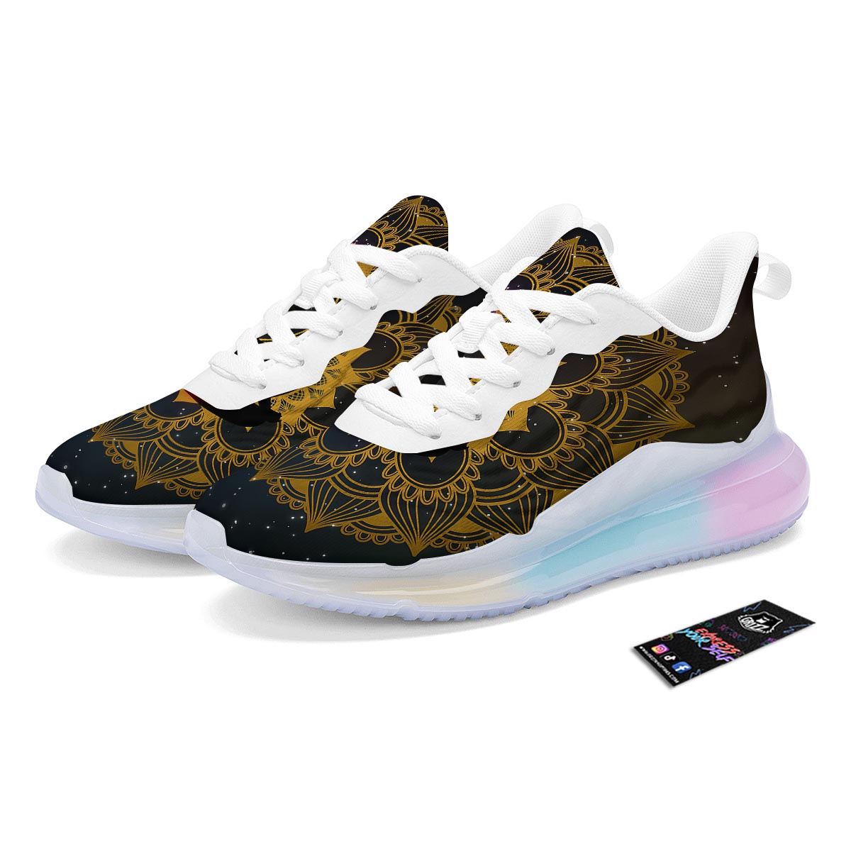 Chakras The Seven Print Running Sneakers-grizzshop