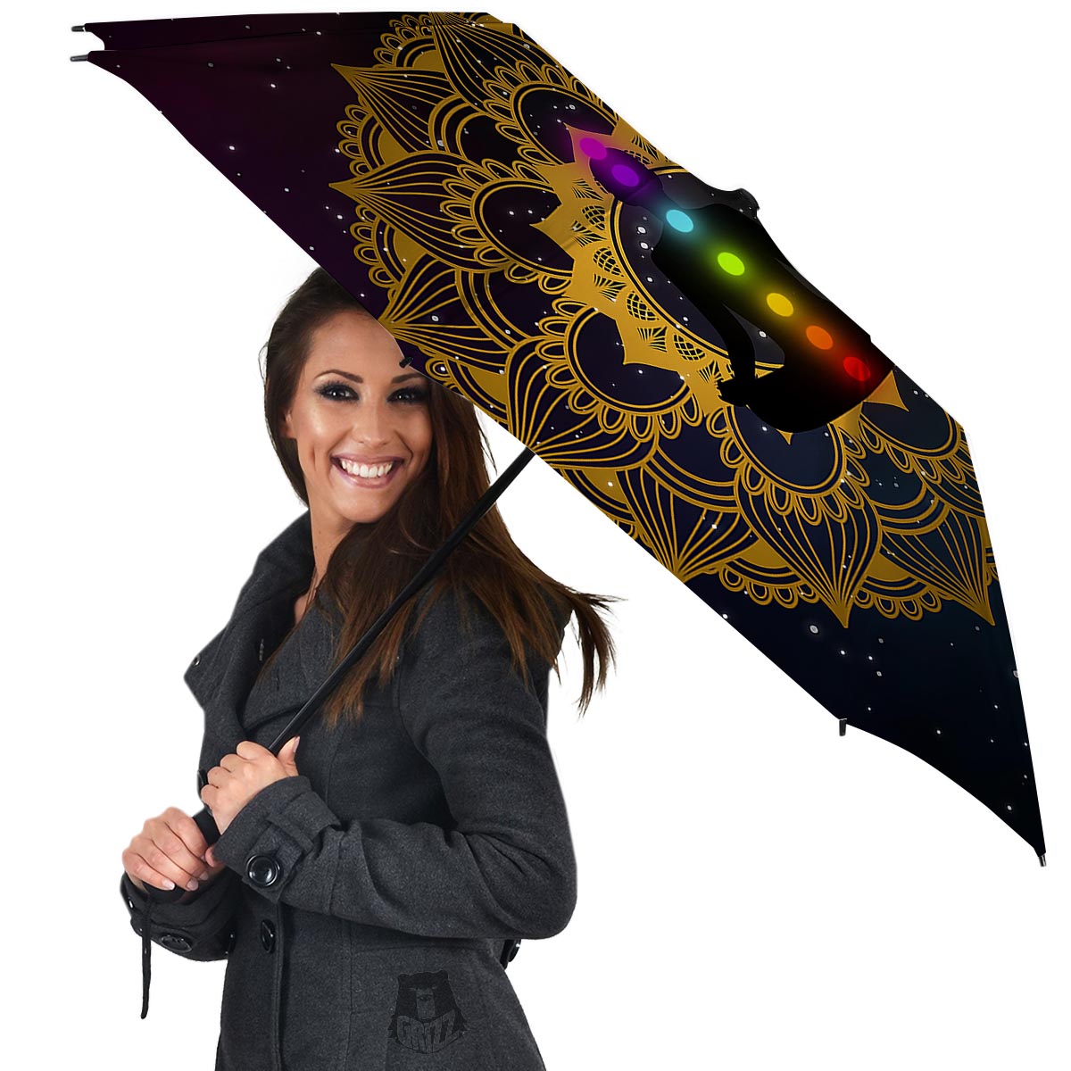 Chakras The Seven Print Umbrella-grizzshop