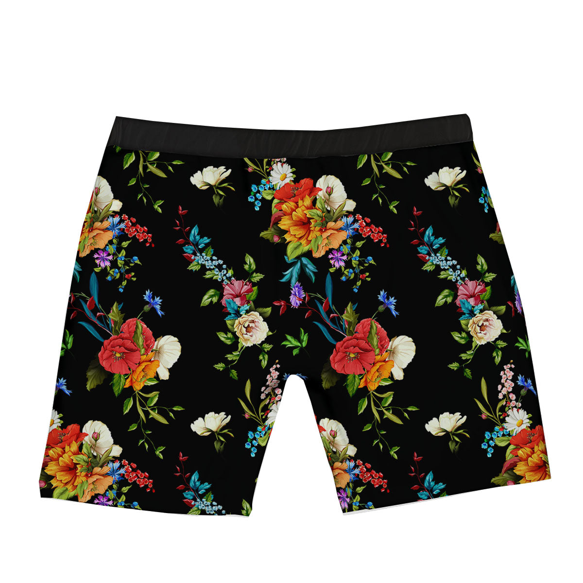 Chamomile And Poppy Print Pattern Boxer Briefs-grizzshop