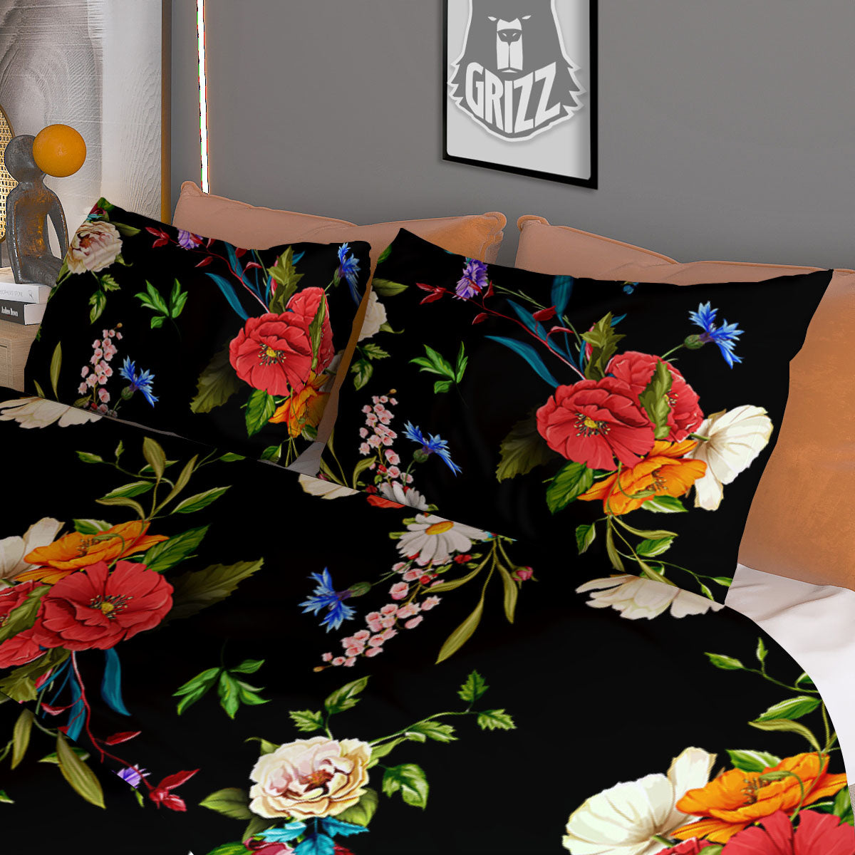 Butterfly Monarch Vintage Print Pattern Duvet Cover Bedding Set
