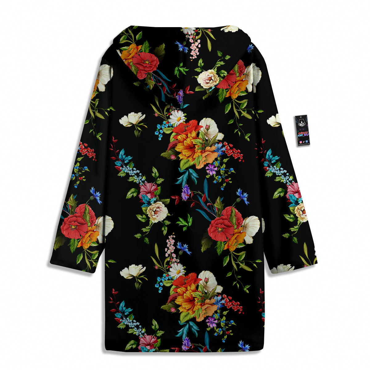 Chamomile And Poppy Print Pattern Men's Windbreaker Jacket-grizzshop