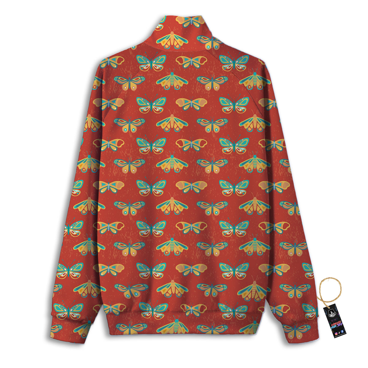 Chamomile And Poppy Print Pattern Track Jacket-grizzshop