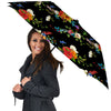 Chamomile And Poppy Print Pattern Umbrella-grizzshop