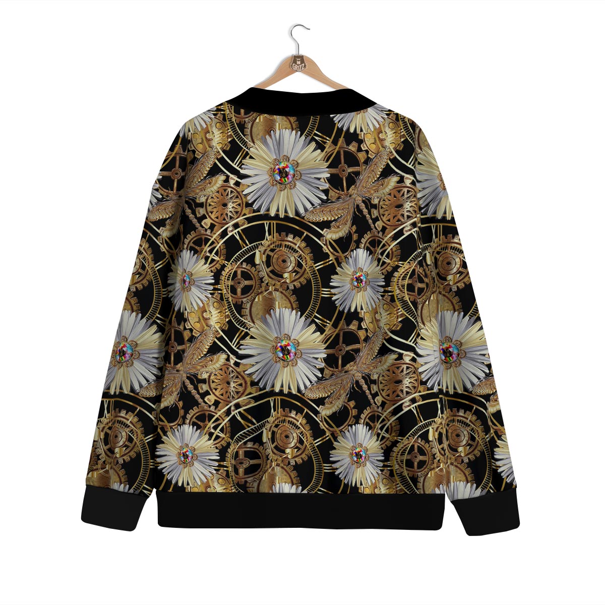 Chamomile Steampunk Print Pattern Cardigan-grizzshop