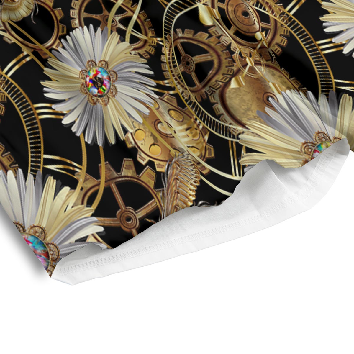Chamomile Steampunk Print Pattern Men's Athletic Shorts