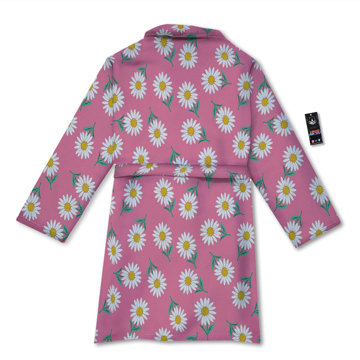 Chamomile Sunflower Print Pattern Bathrobe-grizzshop