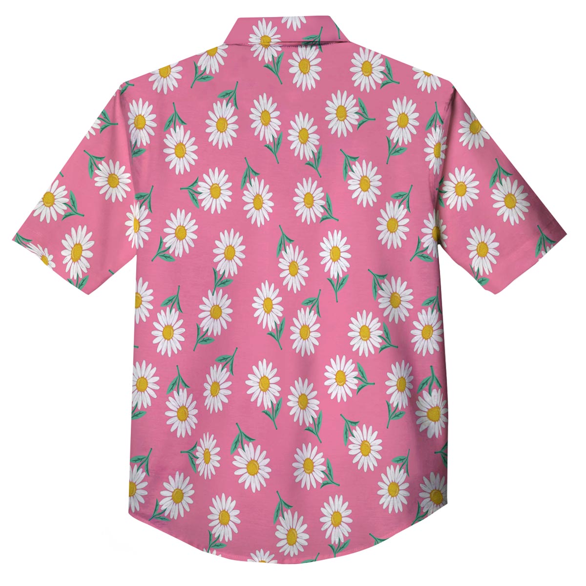 Chamomile Sunflower Print Pattern Button Up Shirt-grizzshop