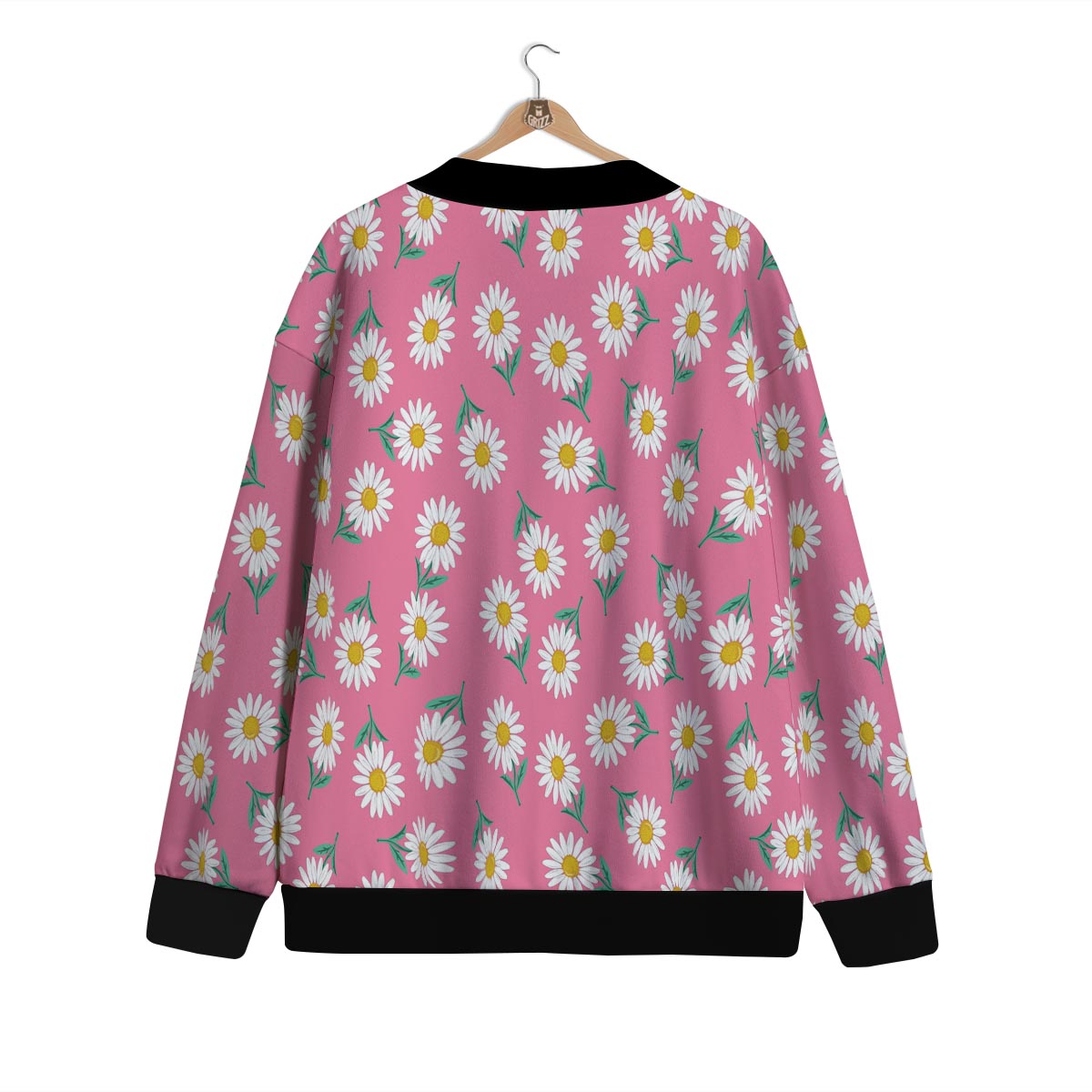Chamomile Sunflower Print Pattern Cardigan-grizzshop
