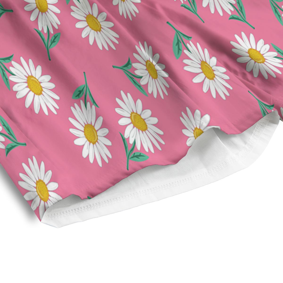 Chamomile Sunflower Print Pattern Men's Athletic Shorts